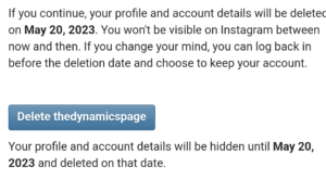 Delete Instagram Account 
