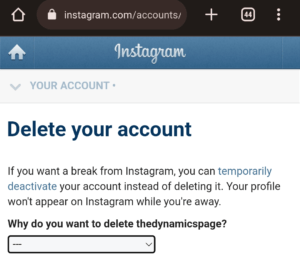 How to Delete Instagram Account 