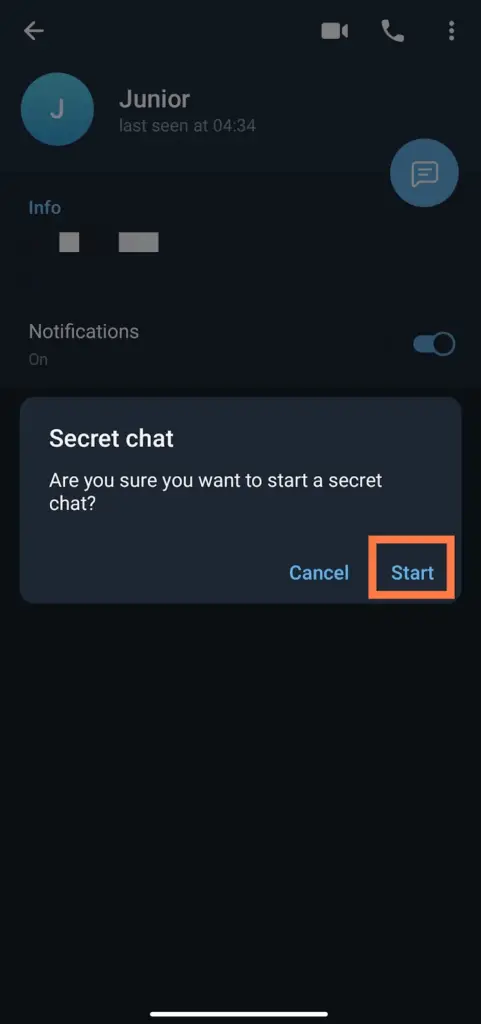 How To Set Up A Secret Chat