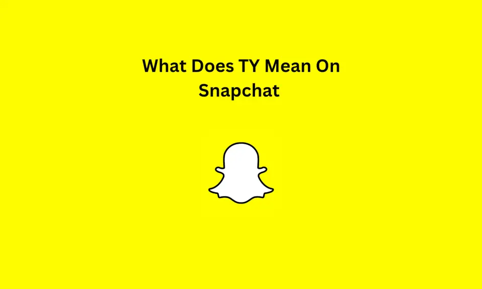 What Does TY Mean On Snapchat
