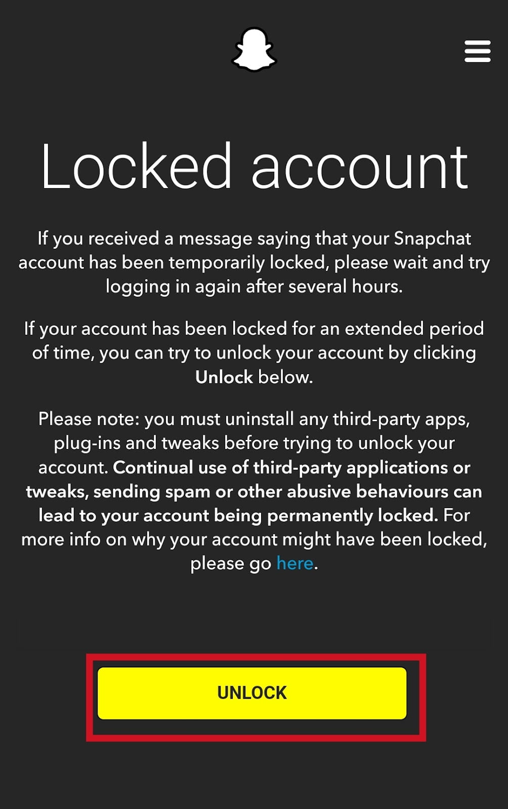 Unlock My Account